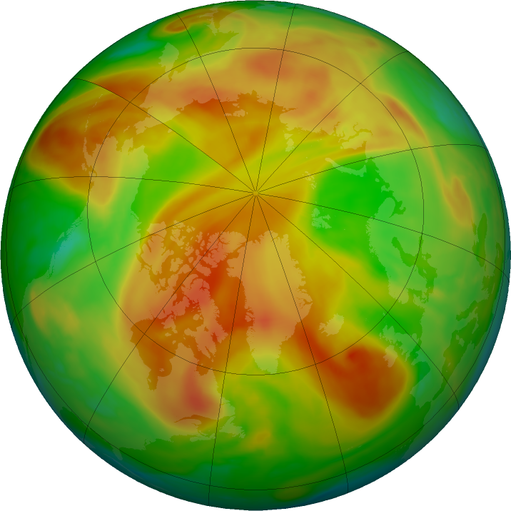 Arctic ozone map for 11 May 2018
